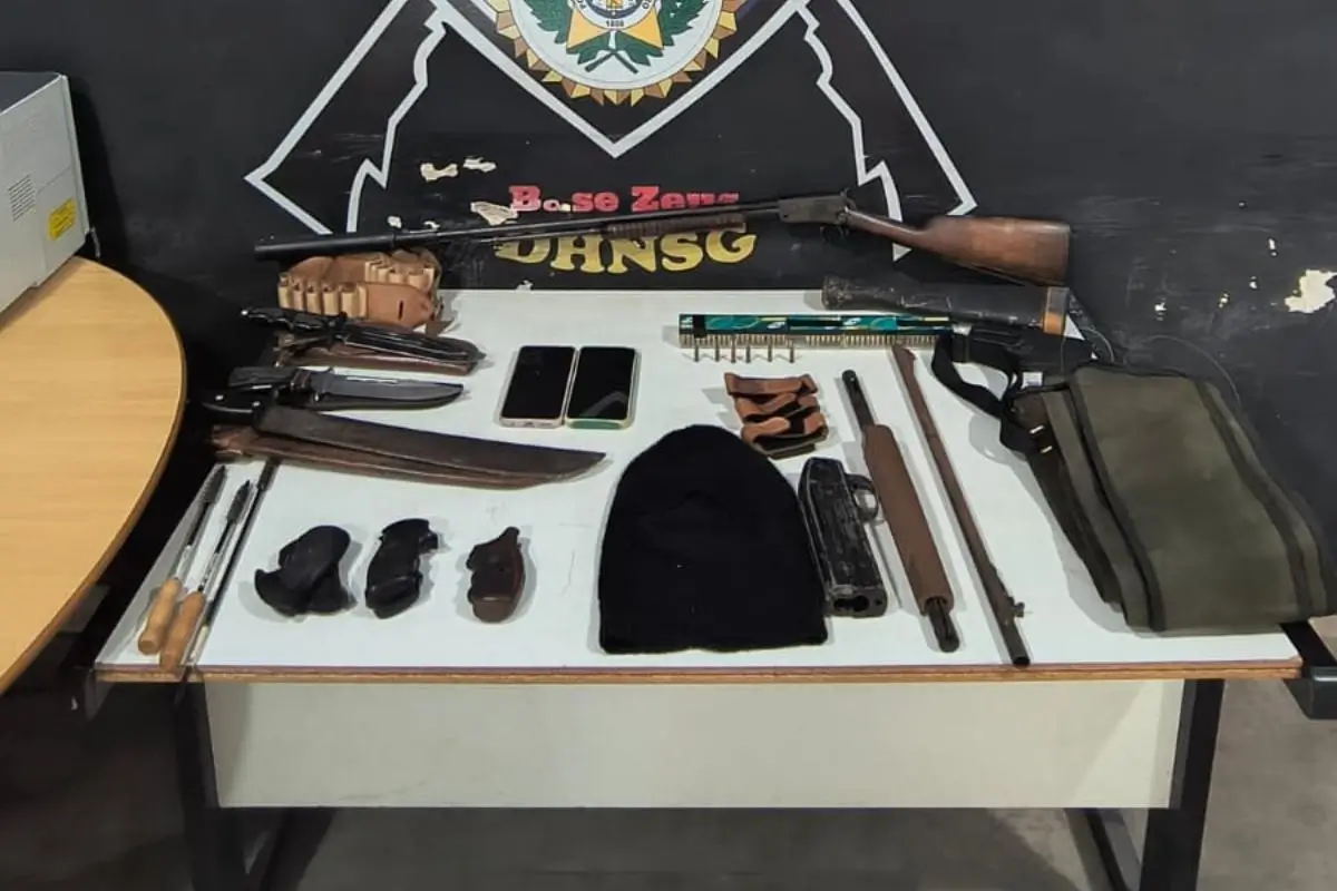 Armas Apreendidas em operação