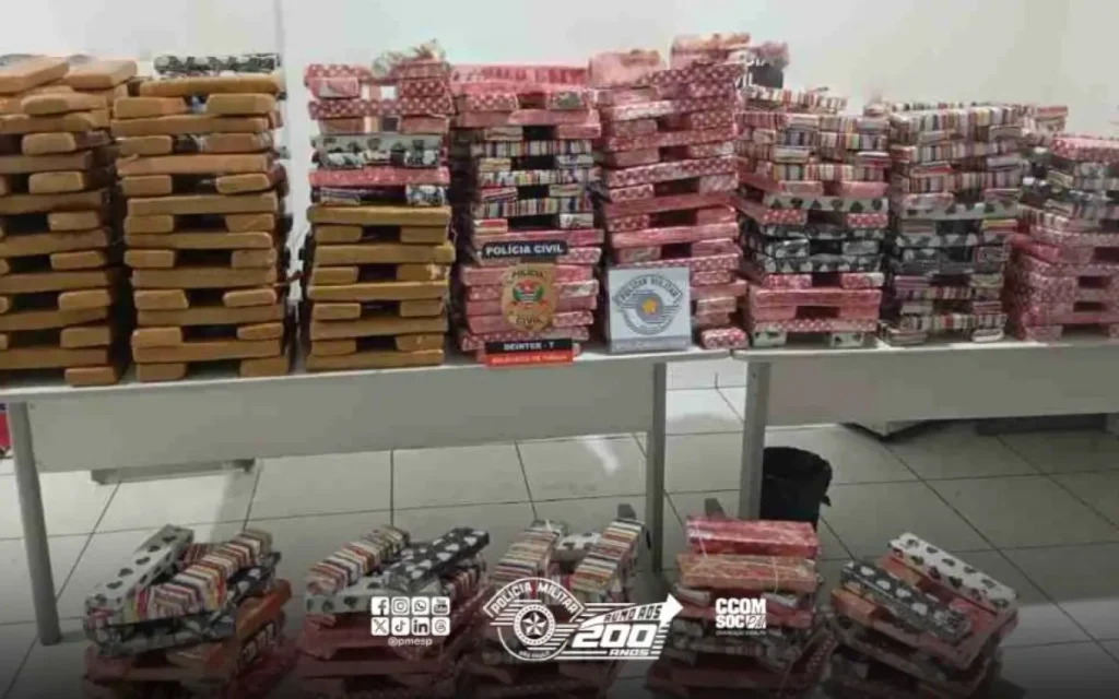Polícia prende trio com mais de 600 quilos de maconha em Piraju
