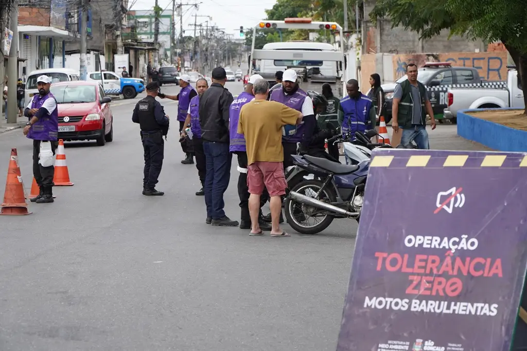 Prefeitura de São Gonçalo faz operação contra poluição sonora de motos