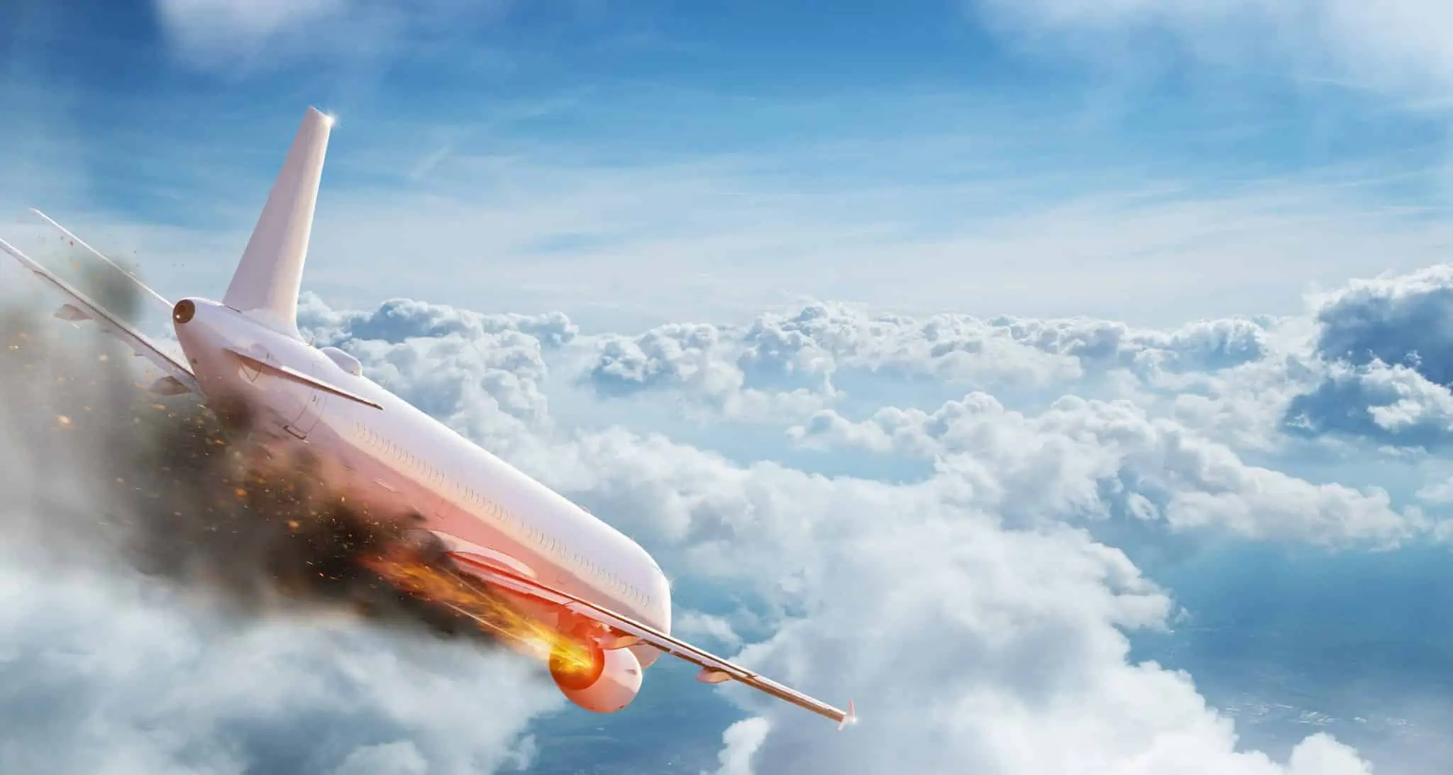 sonhar com avião caindo