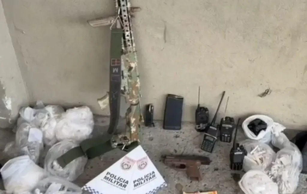 Armas Apreendidas em operação da polícia