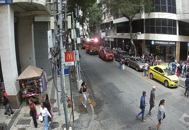 Incêndio em restaurante no Centro do Rio