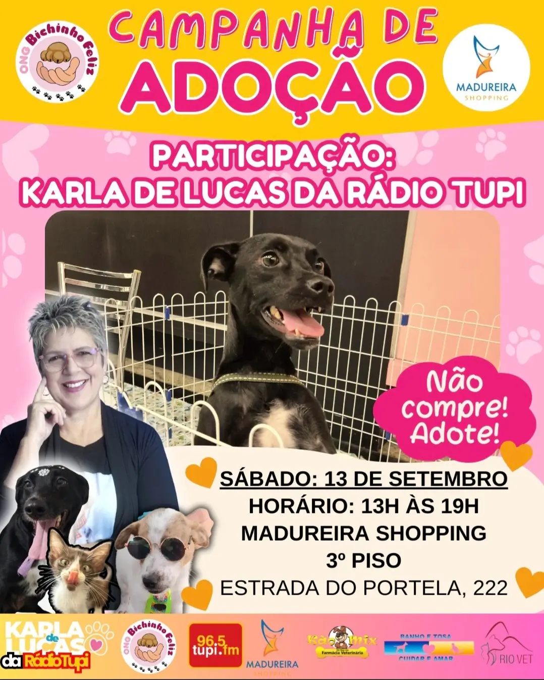 ONG Bichinho Feliz no Madureira Shopping
