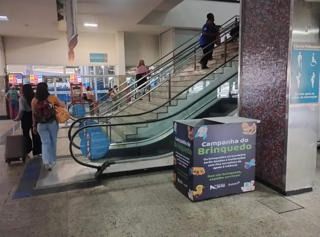 Campanha do Brinquedo na Rodoviária do Rio