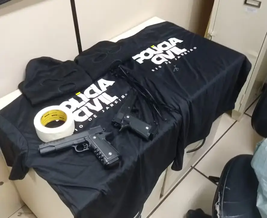Armas apreendidas pela polícia civil