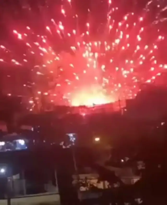 Balão provoca explosão