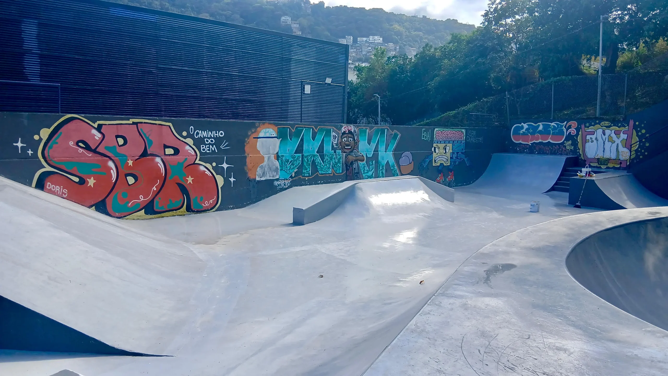 reinauguração da rampa de skate na Rocinha
