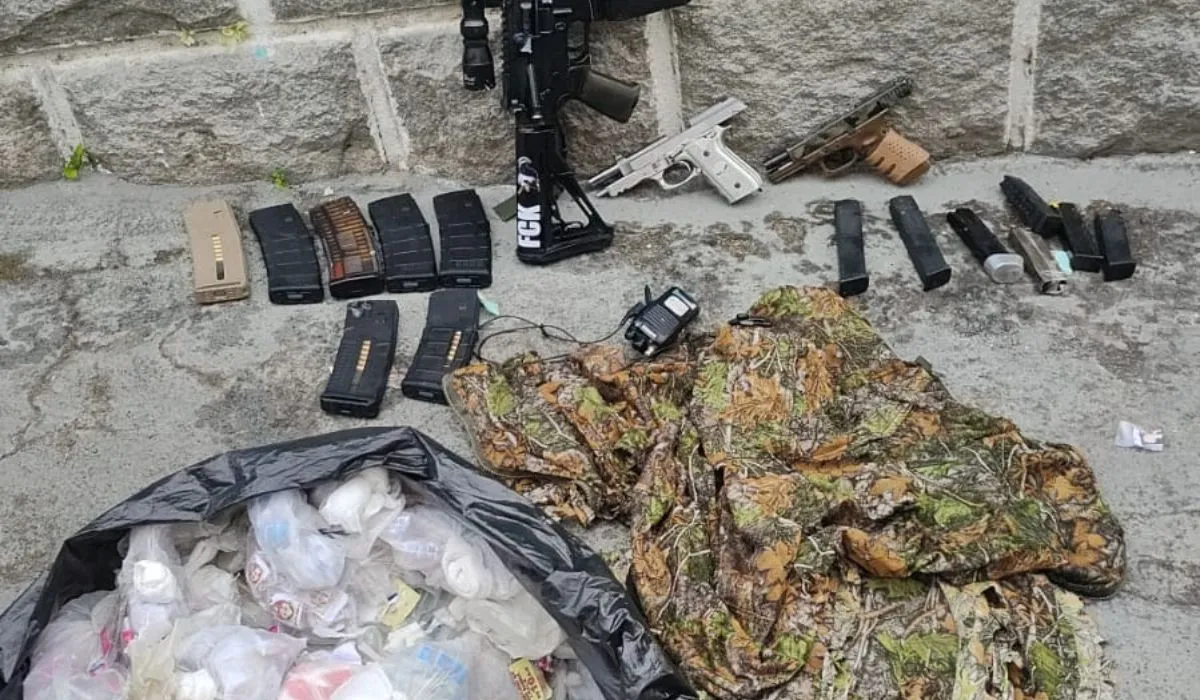 Materiais apreendidos pelos agentes até o momento