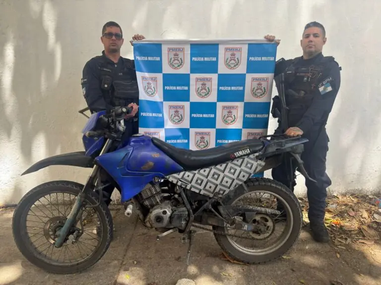 receptação de moto roubada em Duque de Caxias
