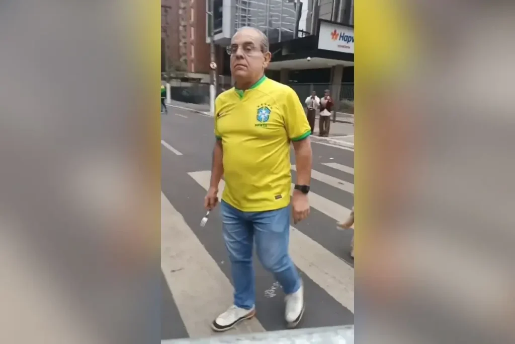Manifestante que atacou Porquinho da Paulista