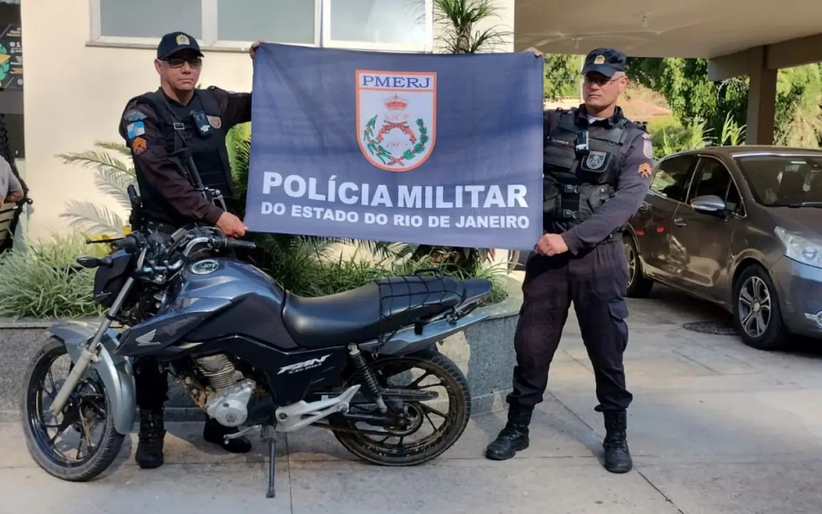 motocicleta roubada na Posse