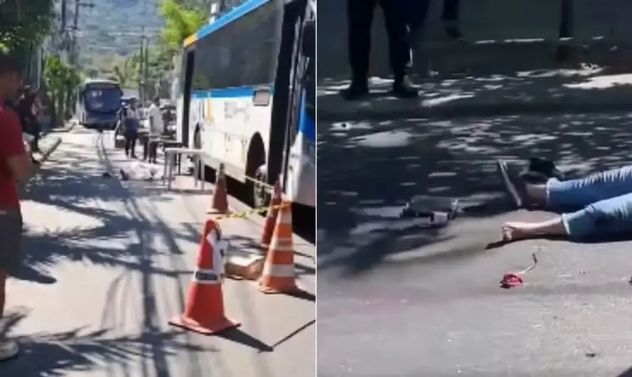 Ônibus atropela e mata idosa