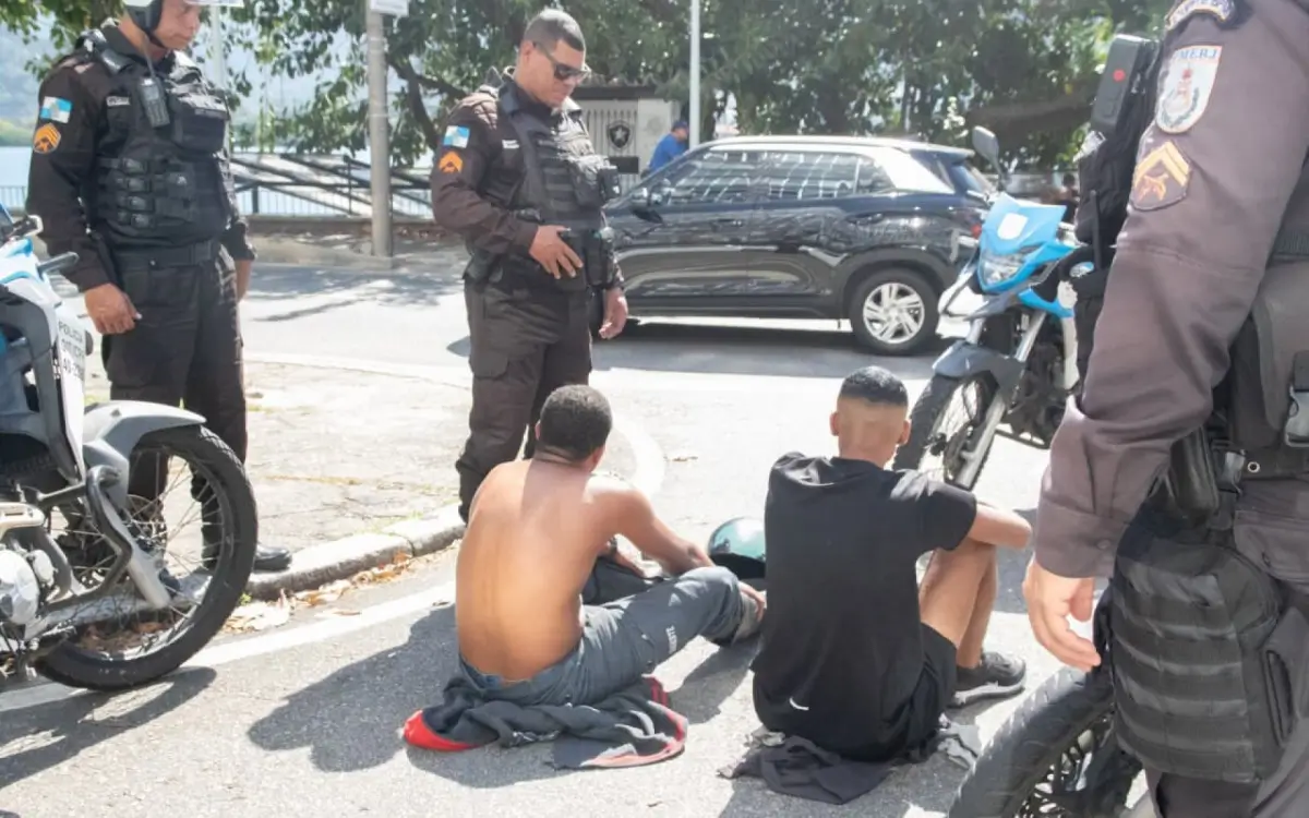 PMs prenderam a dupla na Lagoa