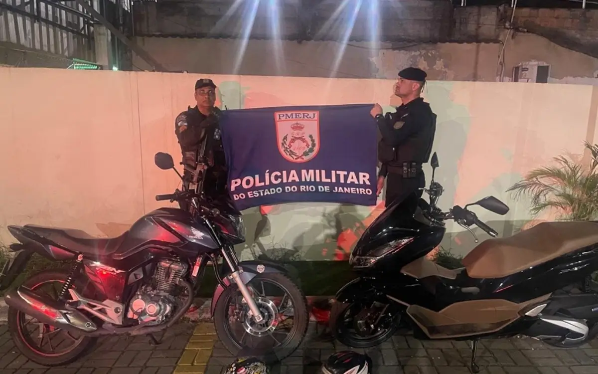PM recupera motos roubadas em Duque de Caxias
