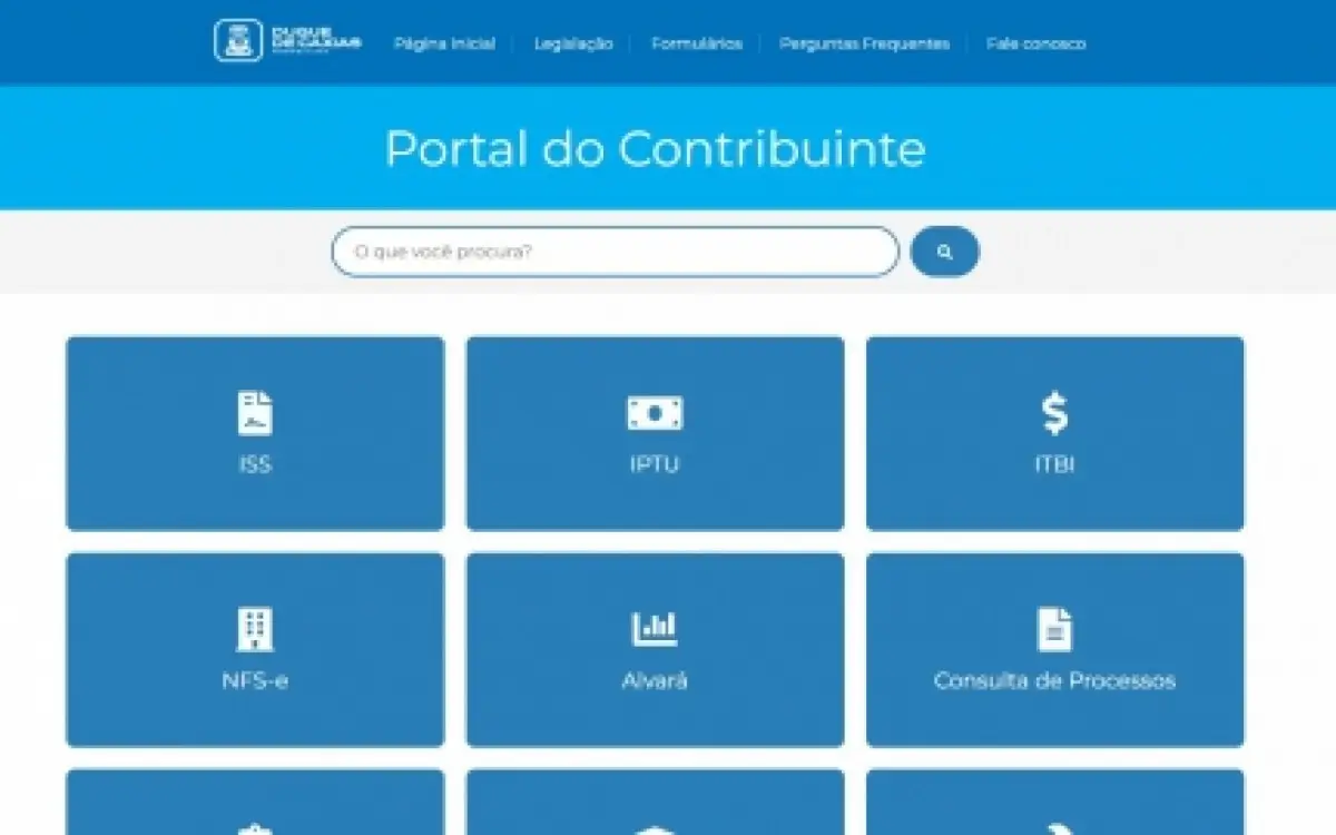 Prefeitura de Duque de Caxias lança Portal do Contribuinte