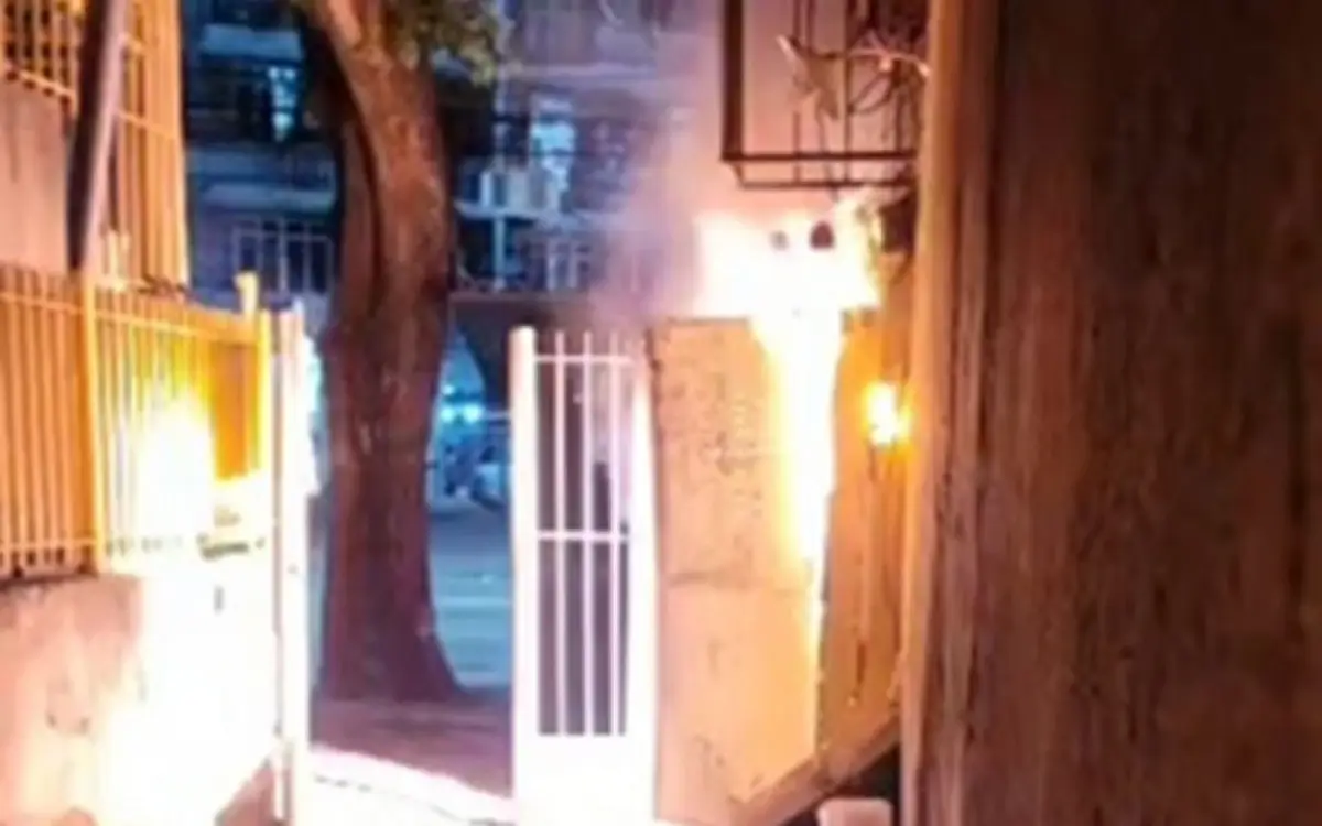 incêndio em vila de casas em Irajá