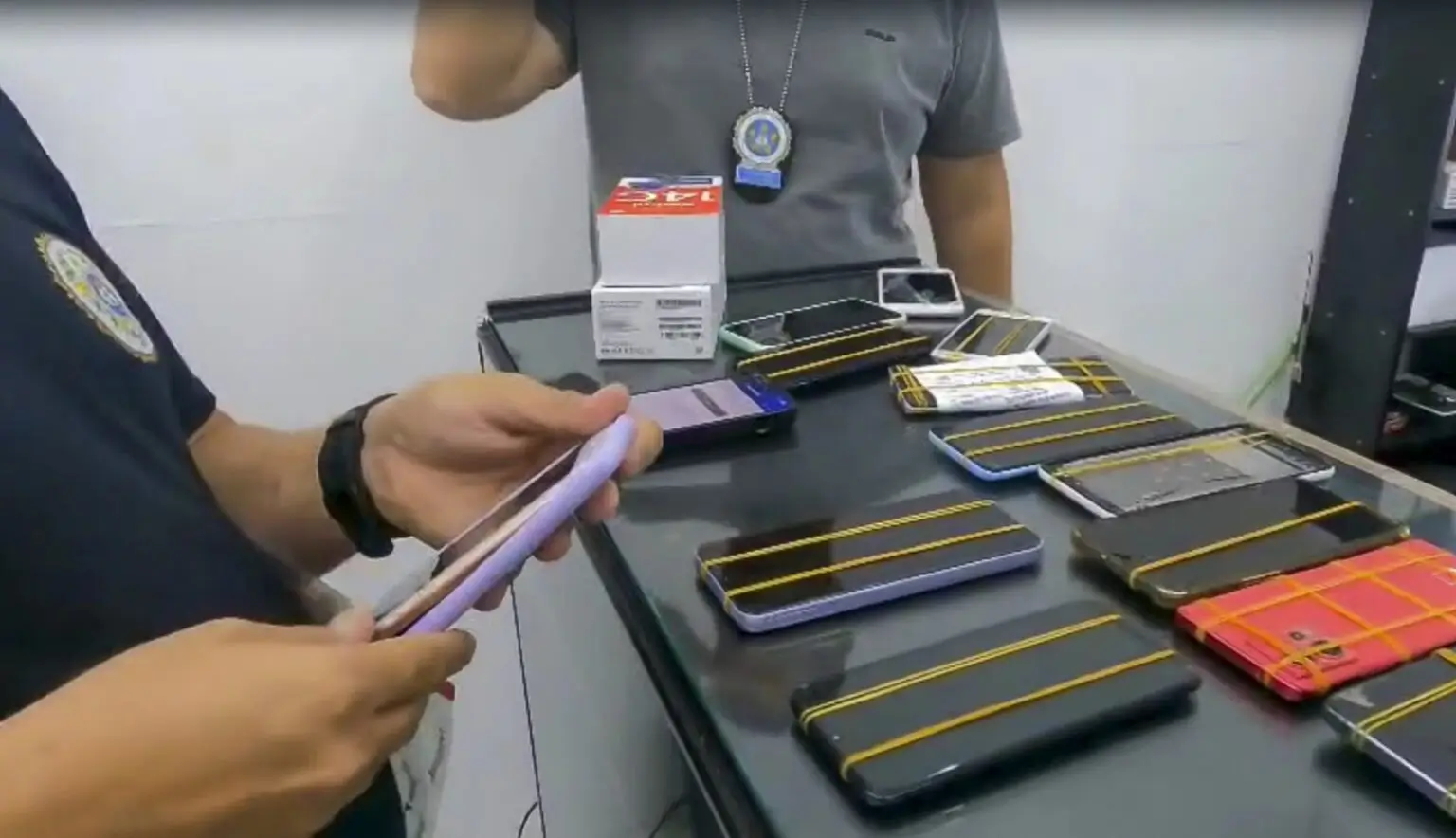 Celulares da Operação Rastreio