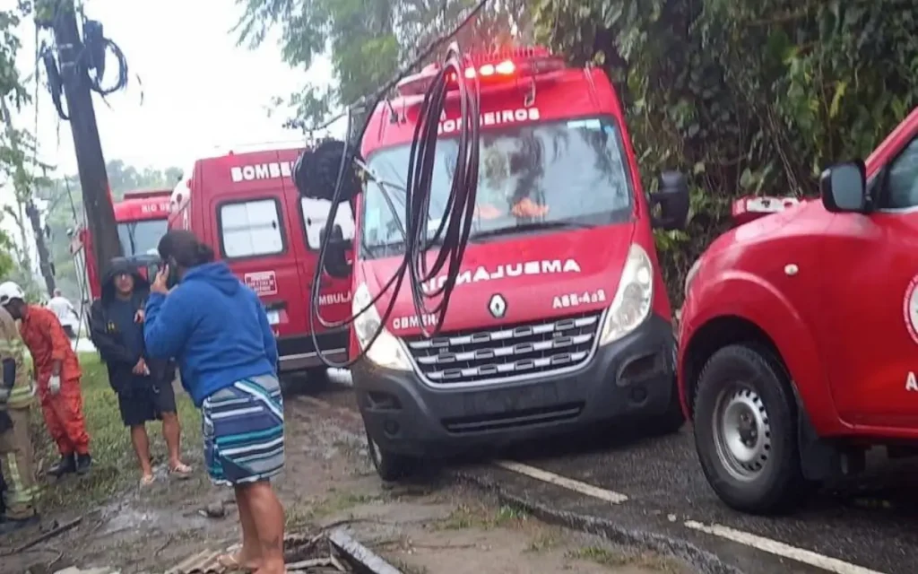 acidente em Barra de Guaratiba