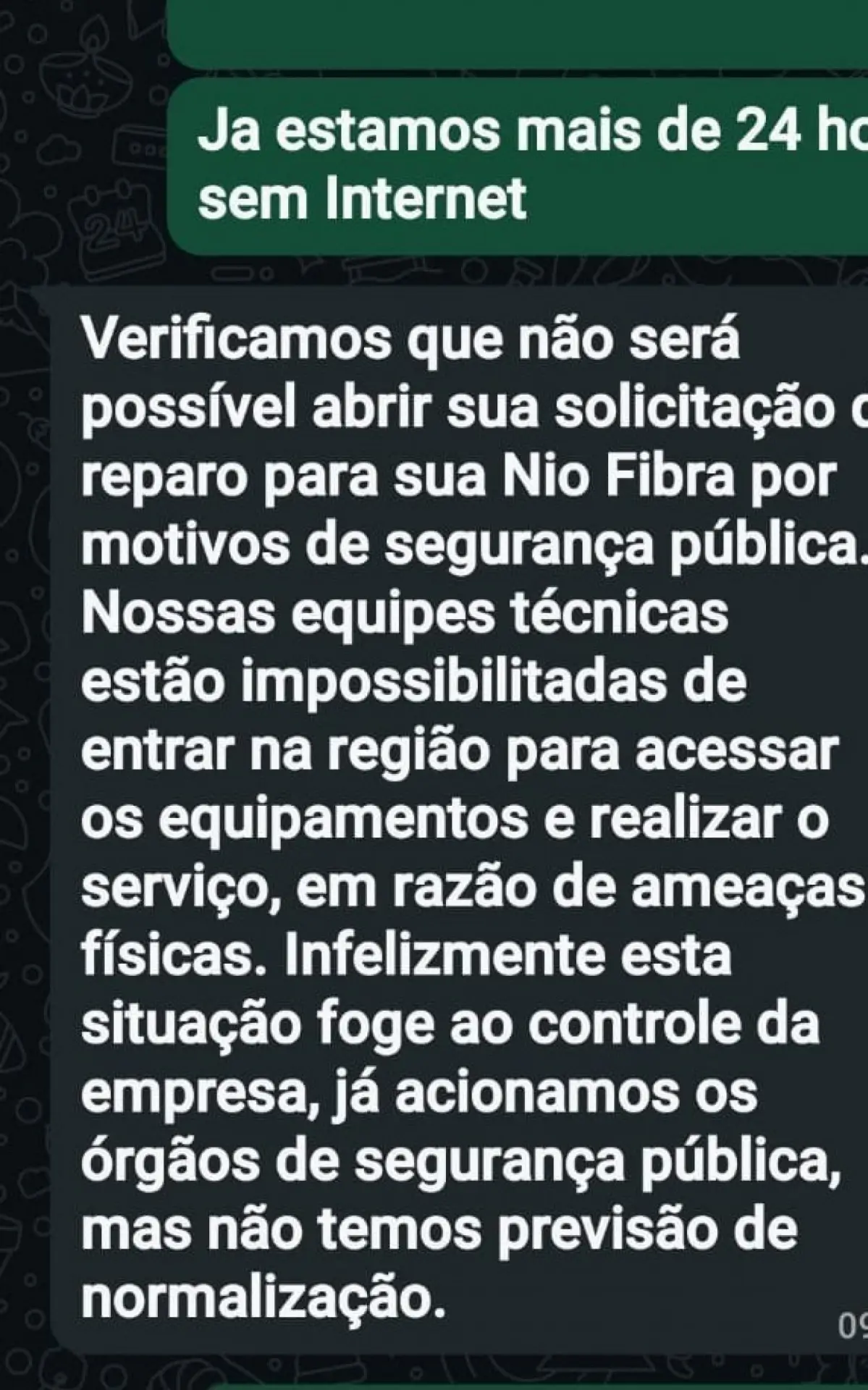 ameaças do tráfico em Piedade