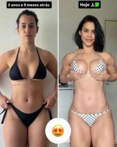 Larissa Tomásia antes e depois