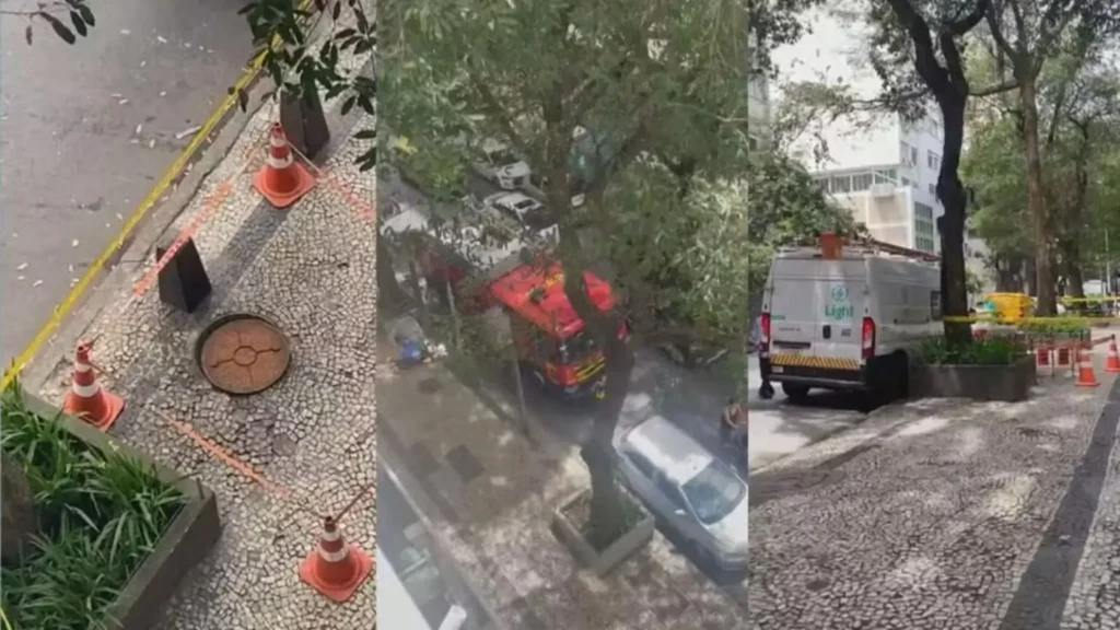 fumaça em bueiros assusta moradores de Copacabana