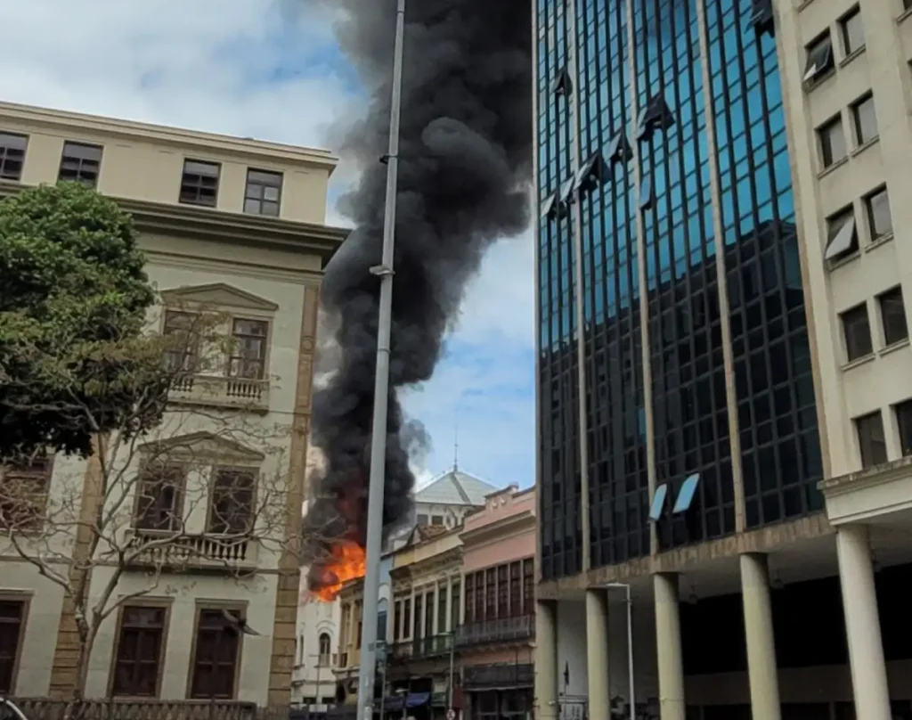 incêndio no Centro do Rio