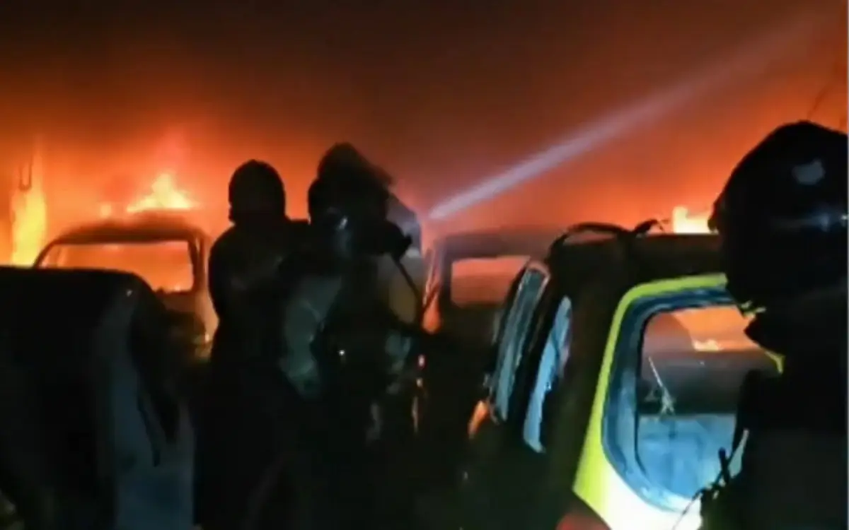 incêndio no Complexo do Alemão