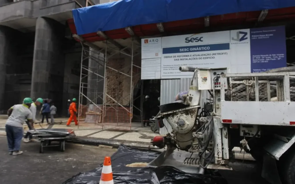Obras no Teatro Sesc Ginástico