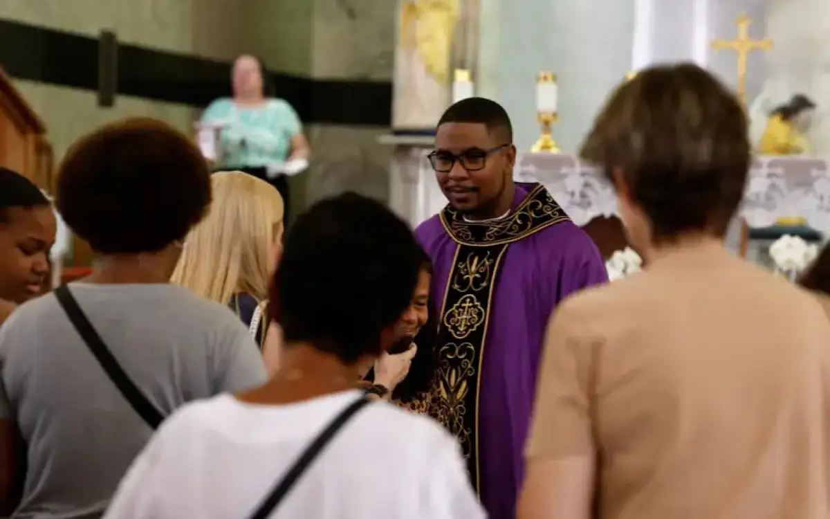 O padre Marcos Vinícius Aleixo
