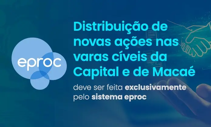 Distribuição de novas ações nas varas cíveis da Capital e de Macaé