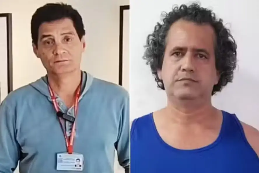 O eletricista Cassius Maximiliano Brancatti (à direita) é suspeito de ter matado o corretor Wanderley Guanais Mineiro
