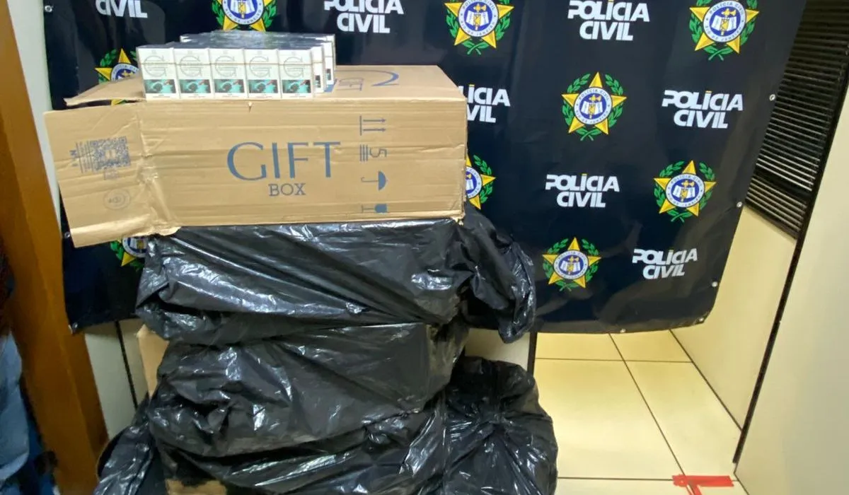Carga de cigarros apreendida foi levada à 81ª DP