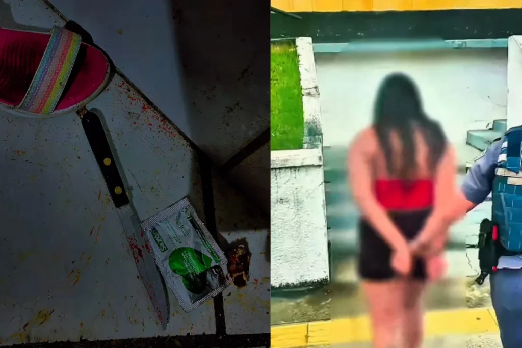 mulher presa por matar companheiro