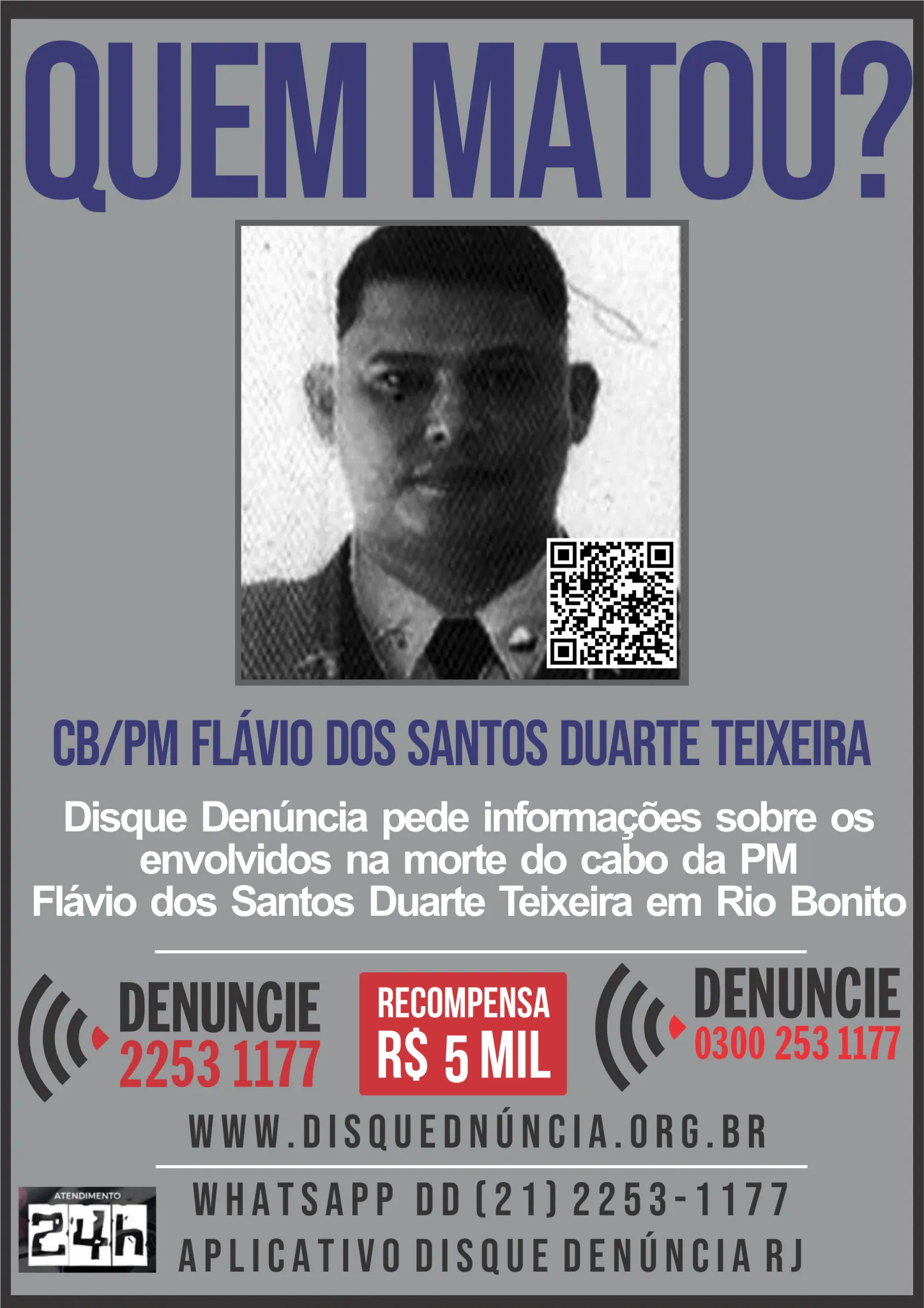 Polícia busca criminosos que mataram cabo da PM em Itaboraí