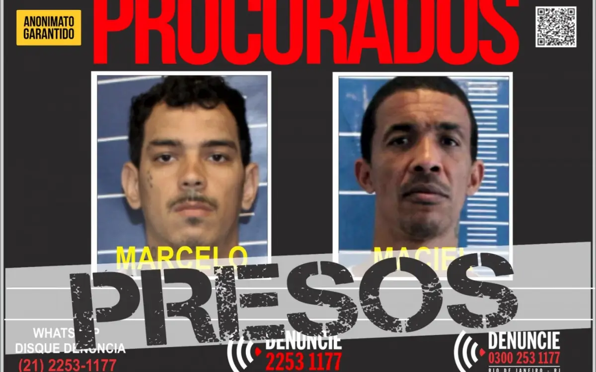 Polícia prende dois traficantes do Comando Vermelho