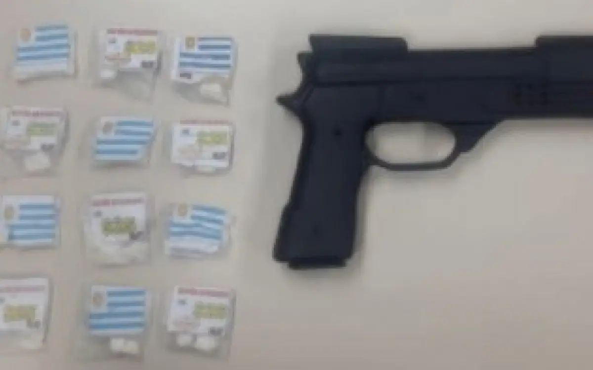 Material apreendido na ação