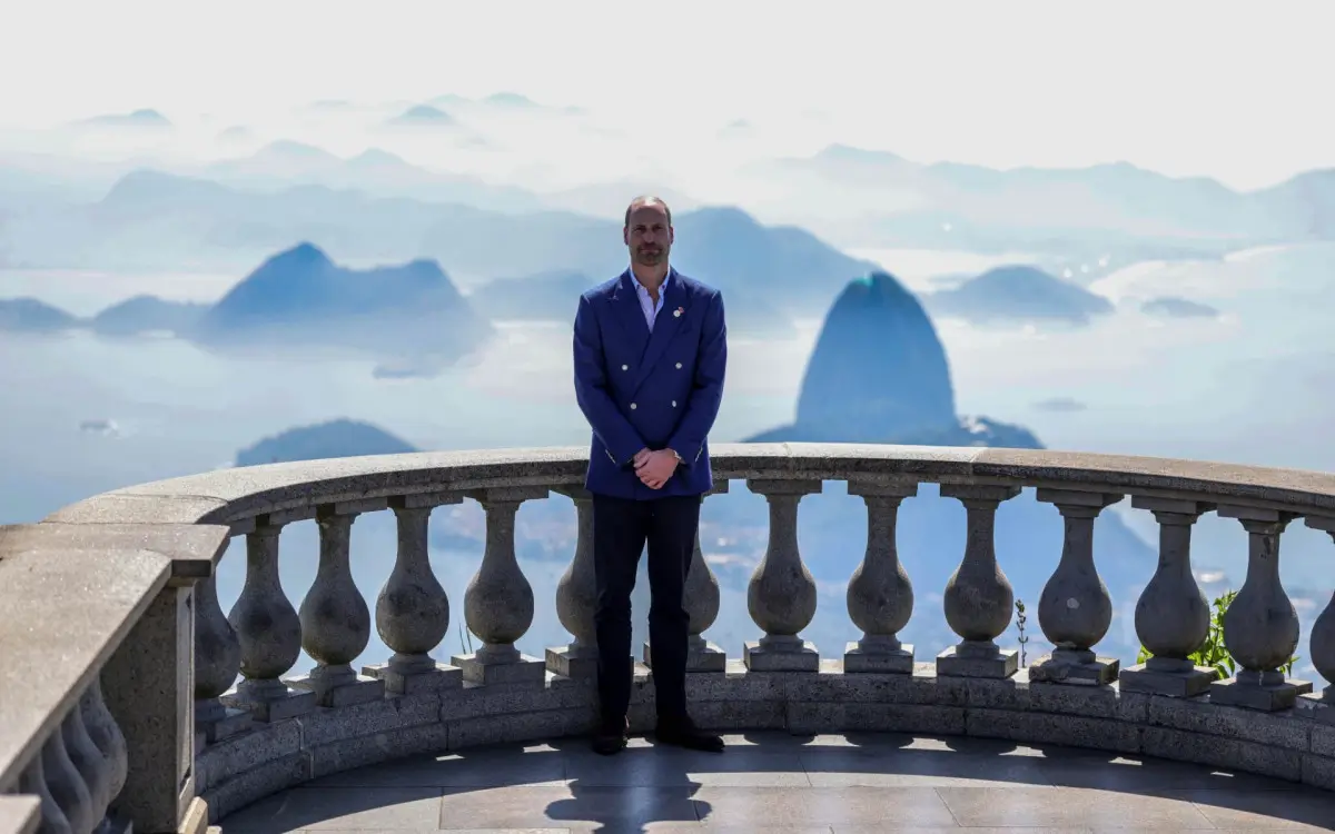 Príncipe William no Cristo Redentor