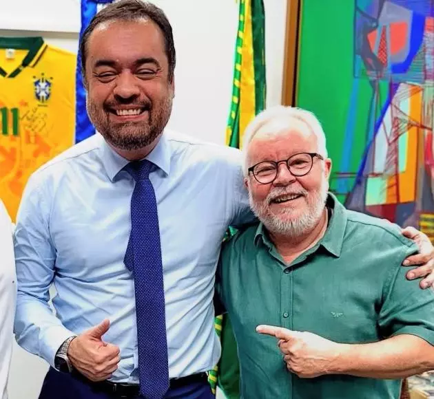 Ex-deputado Luiz Martins e Cláudio Castro