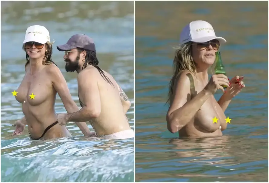 Heidi Klum de topless
