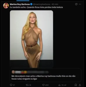 X da Marina Ruy Barbosa
