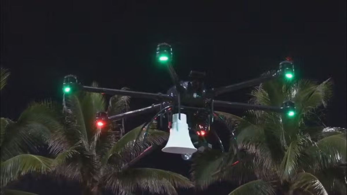 Banho noturno no réveillon será monitorado por drones nas praias do Rio