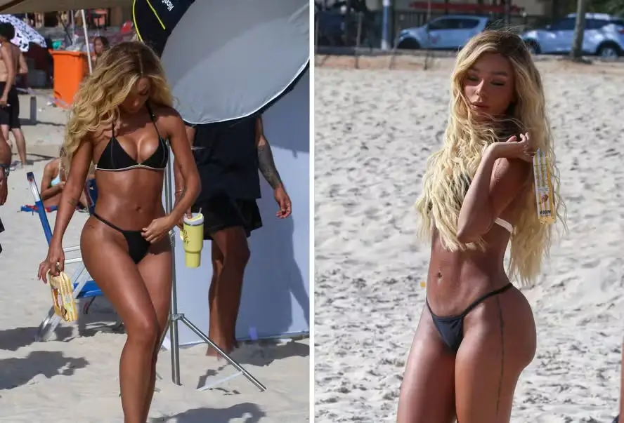 Brunna Gonçalves posa de biquíni