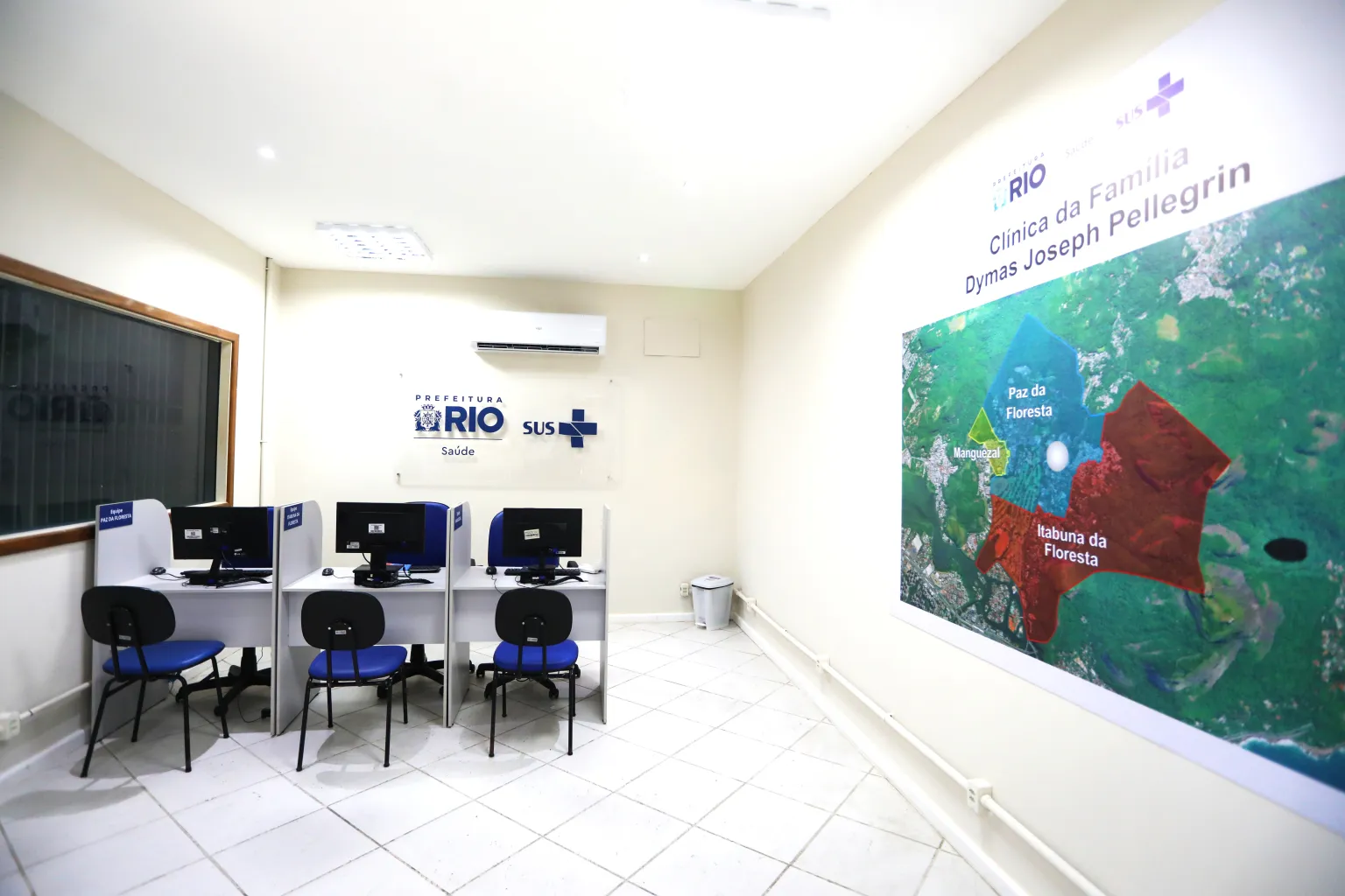 Instalações da Clínica da Família no Morro do Banco