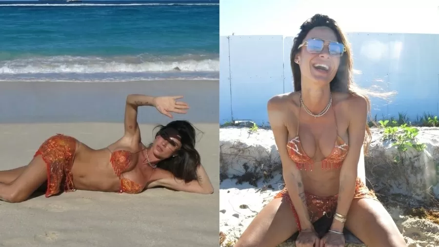 Thaila Ayala surge de biquíni