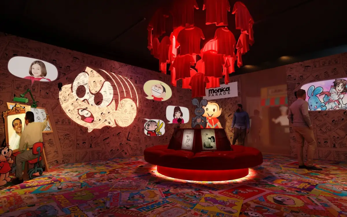 Sala interativa mostra diferentes versões da personagem Mônica