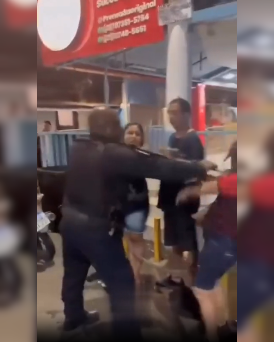 Idosa agredida por PM