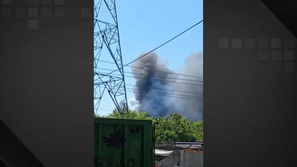 incêndio em fábrica de colchões em Paciência
