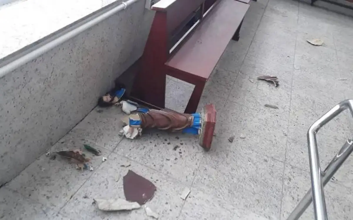 Imagens de Santa Rita, São José e Nossa Senhora de Fátima foram vandalizadas