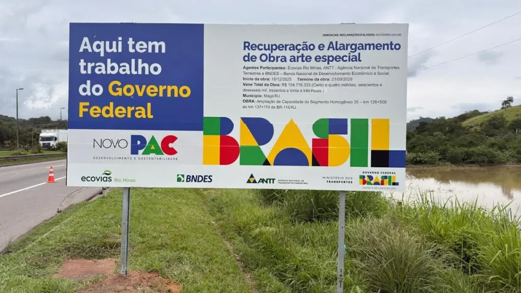 Novo retorno viário em Piabetá