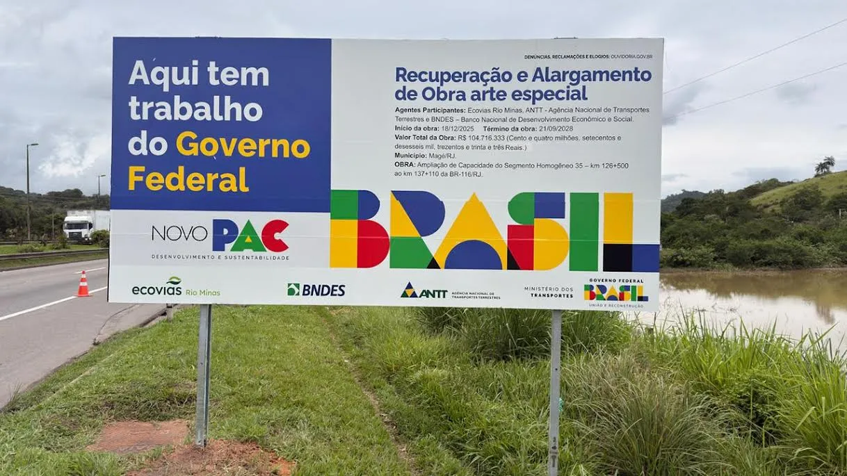 Novo retorno viário em Piabetá